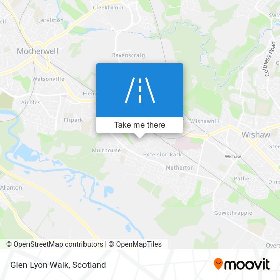 Glen Lyon Walk map