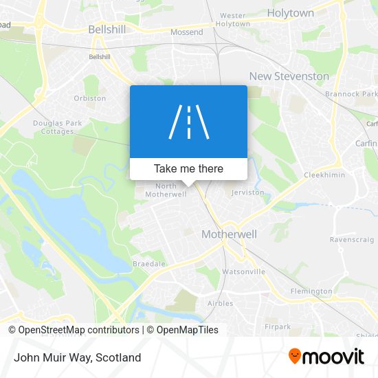 John Muir Way map
