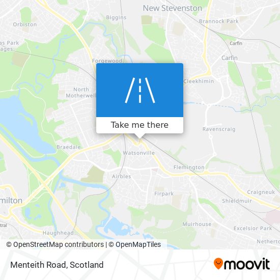 Menteith Road map