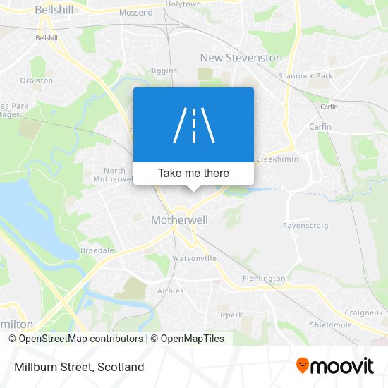 Millburn Street map