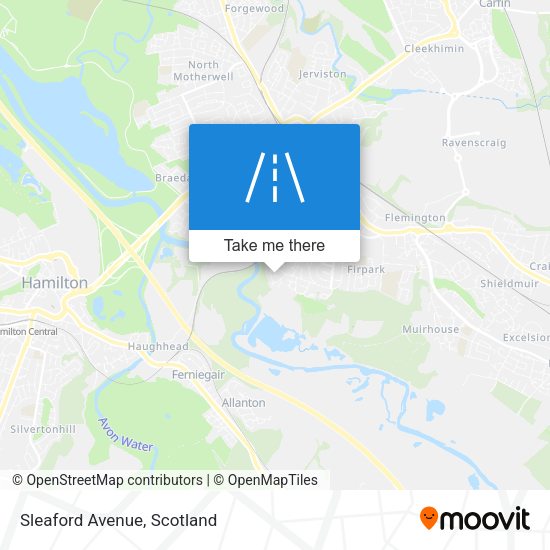 Sleaford Avenue map