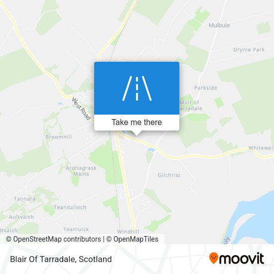 Blair Of Tarradale map