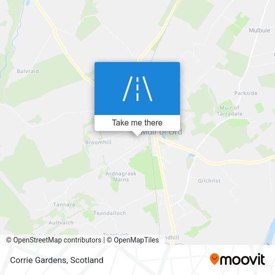 Corrie Gardens map