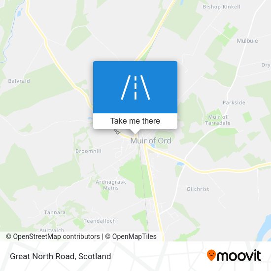 Great North Road map