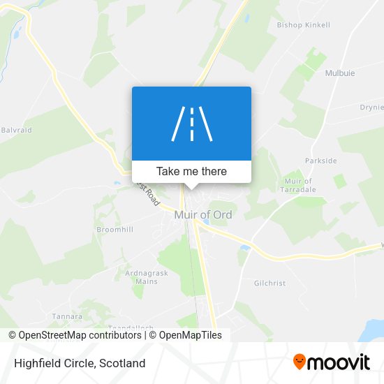 Highfield Circle map