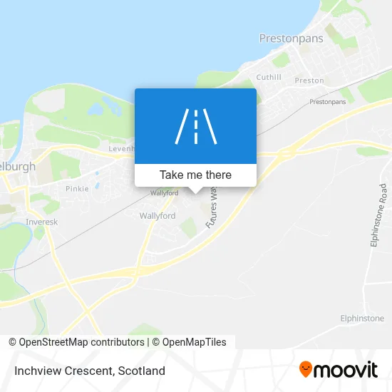 Inchview Crescent map
