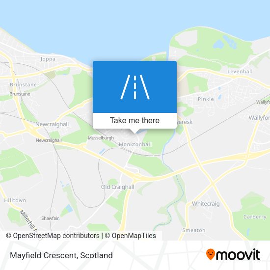 Mayfield Crescent map