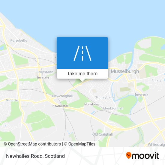 Newhailes Road map