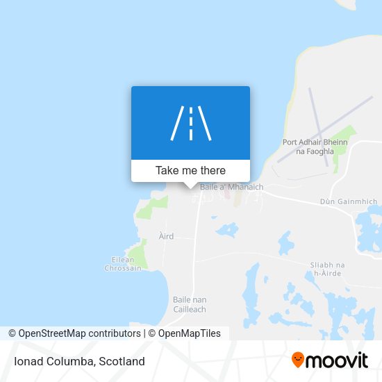 Ionad Columba map