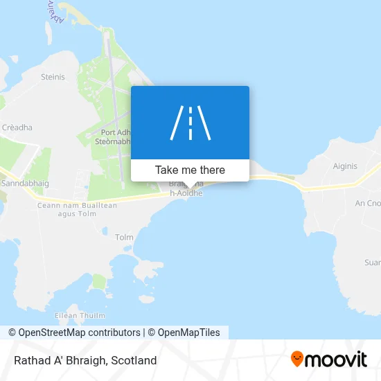 Rathad A' Bhraigh map