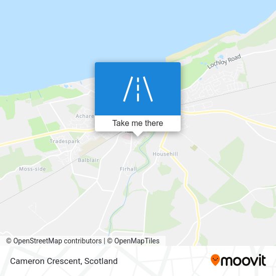 Cameron Crescent map