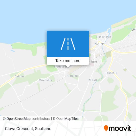 Clova Crescent map