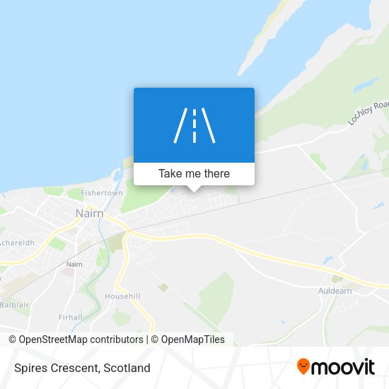 Spires Crescent map