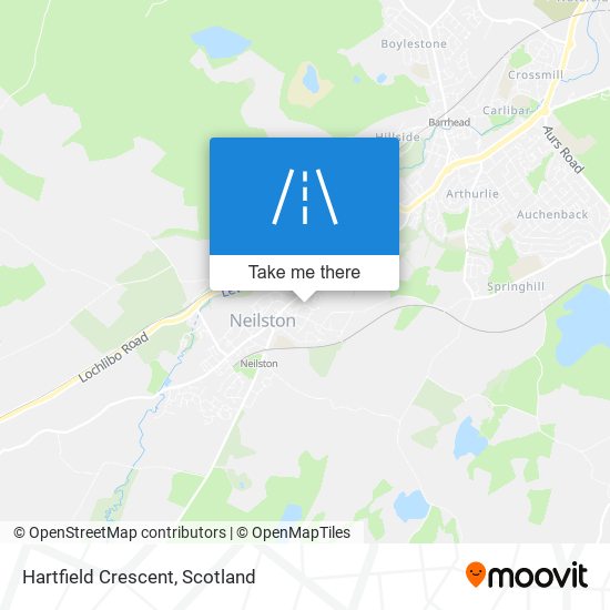 Hartfield Crescent map