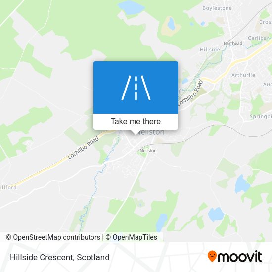 Hillside Crescent map