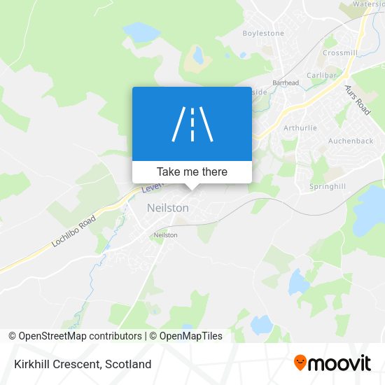 Kirkhill Crescent map