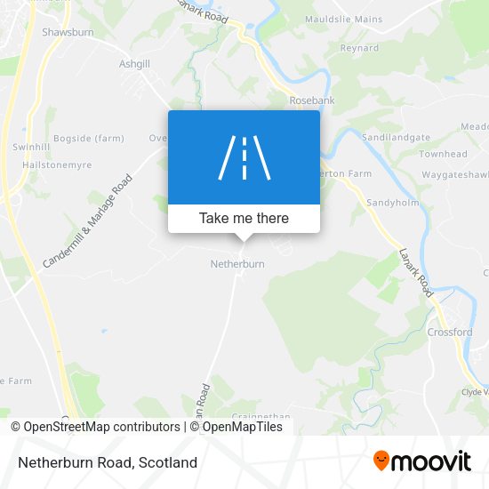 Netherburn Road map
