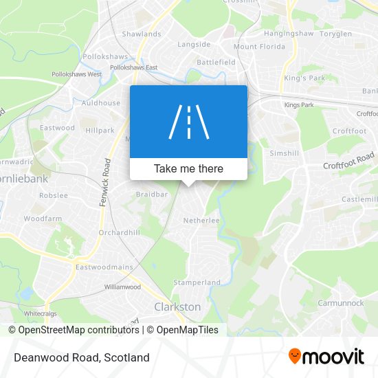 Deanwood Road map