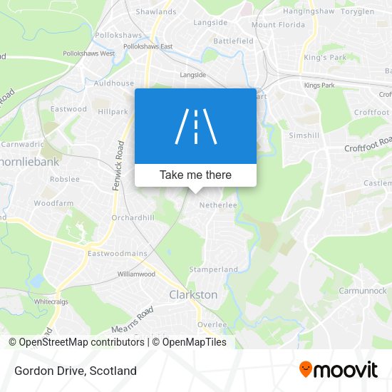 Gordon Drive map