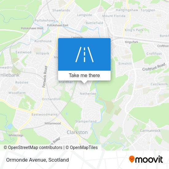 Ormonde Avenue map