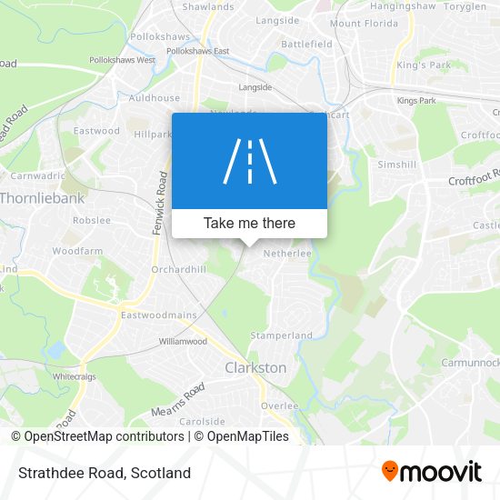 Strathdee Road map