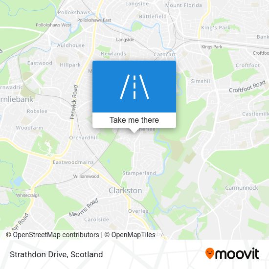 Strathdon Drive map