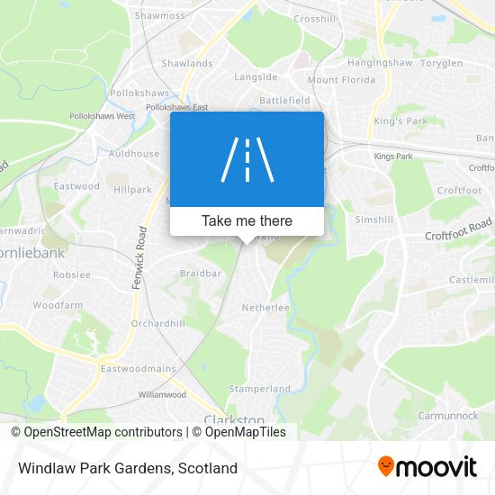 Windlaw Park Gardens map