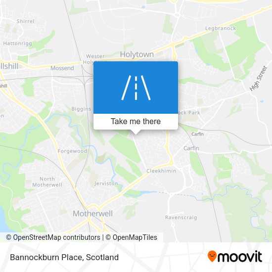 Bannockburn Place map