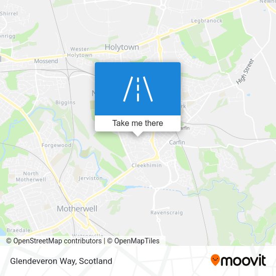 Glendeveron Way map
