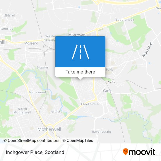 Inchgower Place map