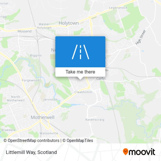 Littlemill Way map