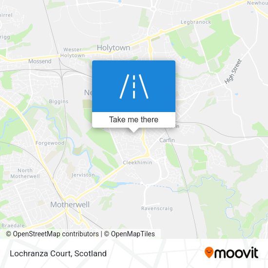 Lochranza Court map