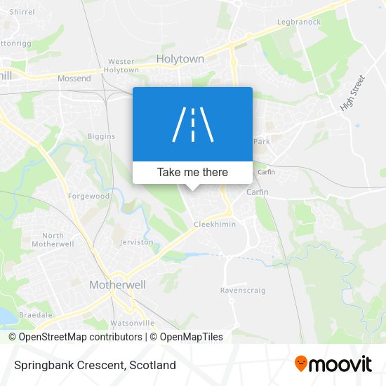 Springbank Crescent map