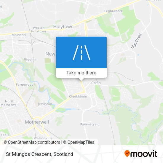 St Mungos Crescent map