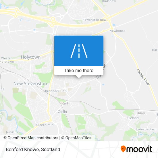 Benford Knowe map