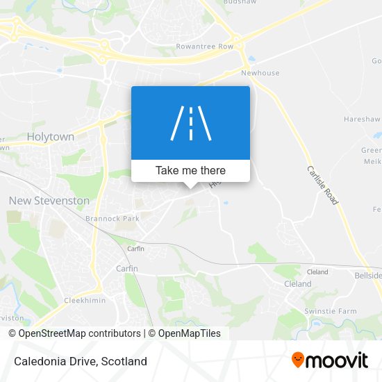 Caledonia Drive map