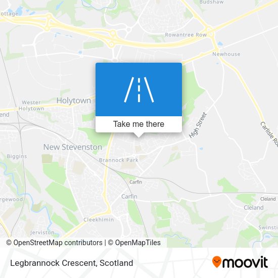 Legbrannock Crescent map