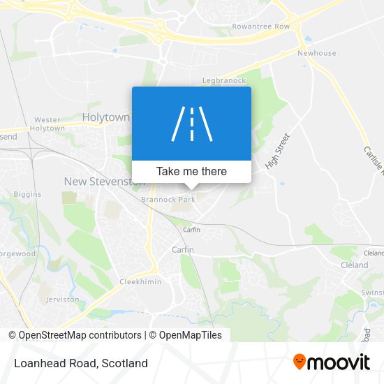 Loanhead Road map
