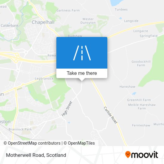 Motherwell Road map
