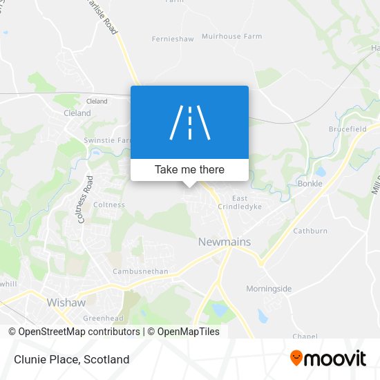 Clunie Place map