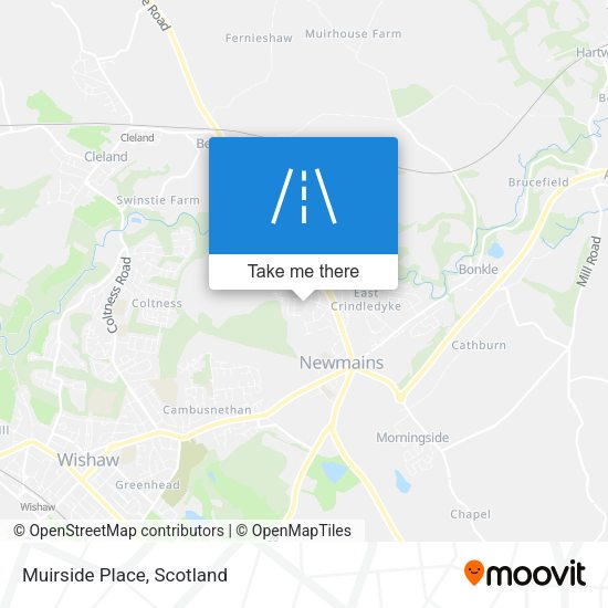 Muirside Place map