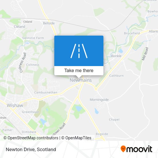 Newton Drive map