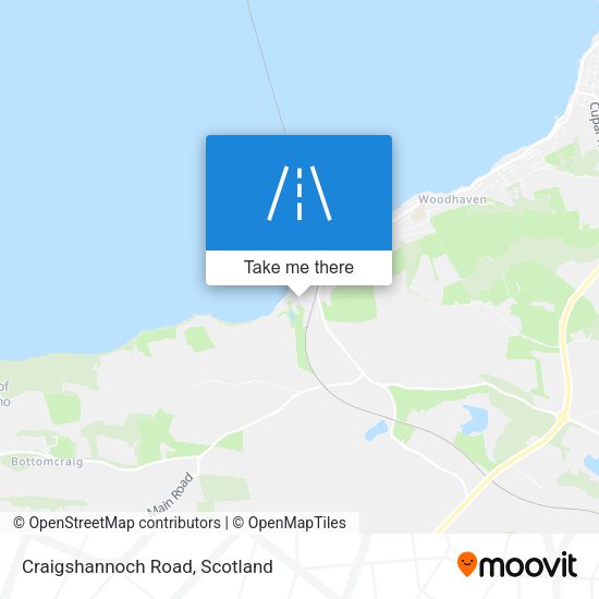 Craigshannoch Road map