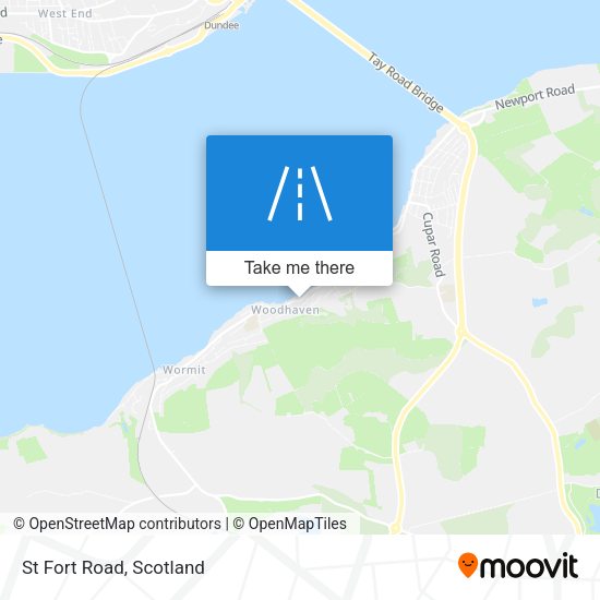 St Fort Road map