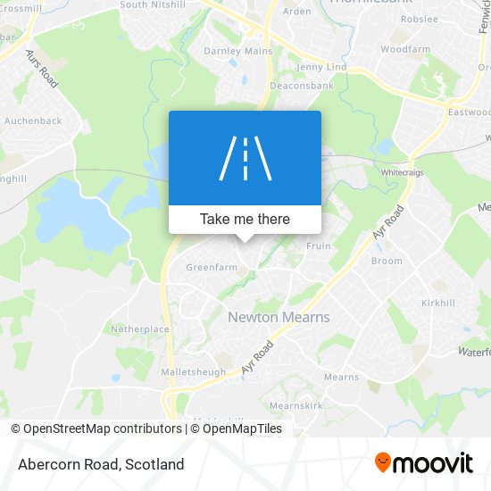 Abercorn Road map