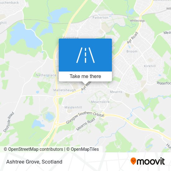 Ashtree Grove map