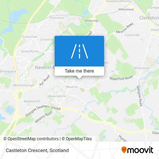 Castleton Crescent map