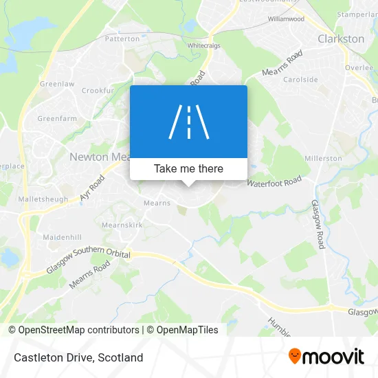 Castleton Drive map