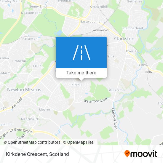 Kirkdene Crescent map