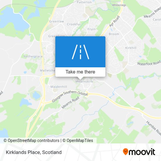 Kirklands Place map